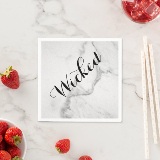 Vertraeld in Marble Halloween Napkin Servet (Insitu)