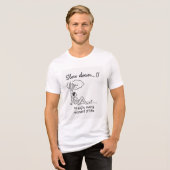 Vertragen en genieten van het leven - minimalistis Tri-Blend shirt (Voorkant volledig)