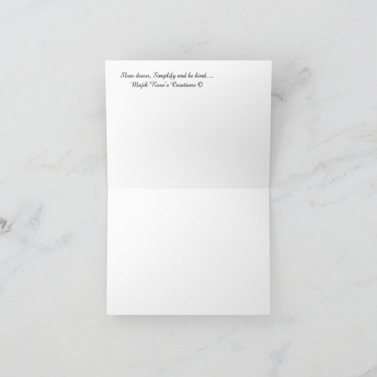 Vertragen, Vereenvoudig en wees vriendelijk...... Kaart (Binnen)