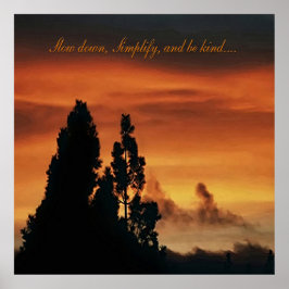 Vertragen, Vereenvoudigen, en wees vriendelijk.... Poster