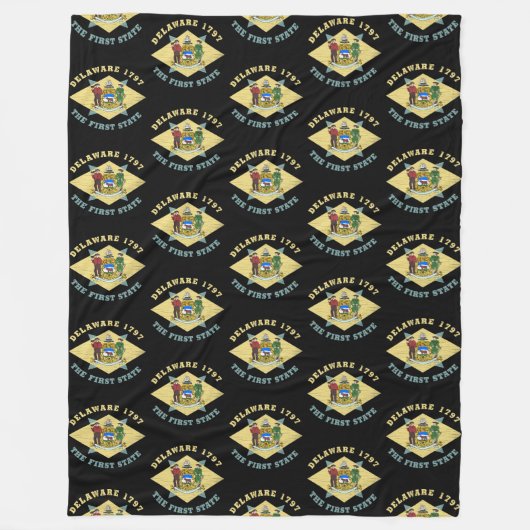 VERTRAGING 1797 DE EERSTE STAATSVLAG FLEECE DEKEN (Voorkant)