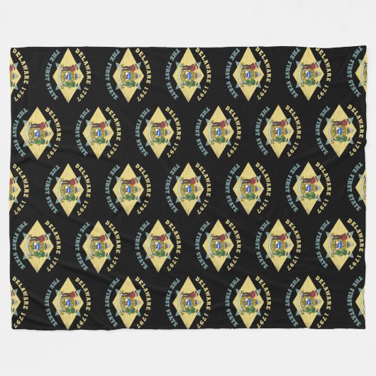 VERTRAGING 1797 DE EERSTE STAATSVLAG FLEECE DEKEN (Voorkant (Horizontaal))