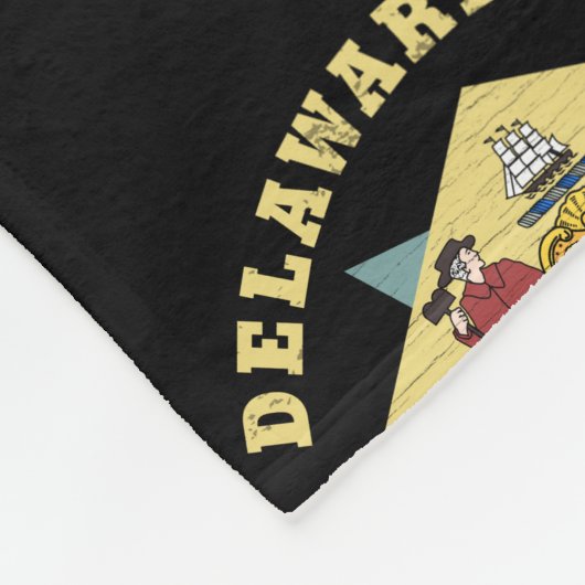 VERTRAGING 1797 DE EERSTE STAATSVLAG FLEECE DEKEN (Hoek)