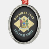 VERTRAGING 1797 DE EERSTE STAATSVLAG METALEN ORNAMENT (Links)