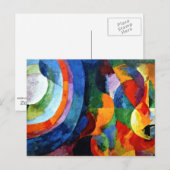 Vertraging - Circulaire vormen, zon, maan Briefkaart (Voorkant / Achterkant)