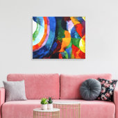 Vertraging - Circulaire vormen, zon, maan Canvas Afdruk (Insitu (Woonkamer))