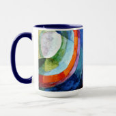 Vertraging - Circulaire vormen, zon, maan Mok (Links)