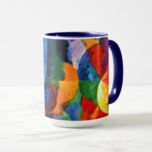 Vertraging - Circulaire vormen, zon, maan Mok (Voorkant rechts)