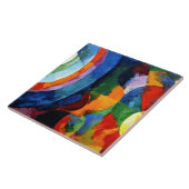 Vertraging - Circulaire vormen, zon, maan Tegeltje (Zijkant)