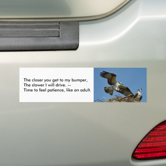 Vertraging Drive langzamer Bumpersticker (Op auto)