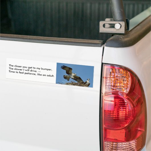 Vertraging Drive langzamer Bumpersticker (Op Truck)