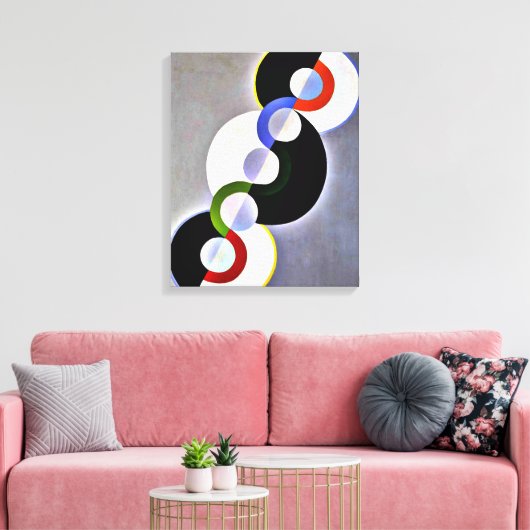 Vertraging - eindeloos ritme canvas afdruk (Insitu (Woonkamer))