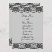 Vertraging en Lacy Save the Date (grijs) (Voorkant / Achterkant)