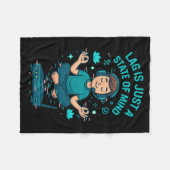 Vertraging Is Gewoon Een Toestand Van De Geest Gra Fleece Deken (Voorkant (Horizontaal))