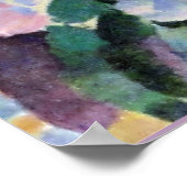 Vertraging - Landschap met schijf, Poster (Hoek)