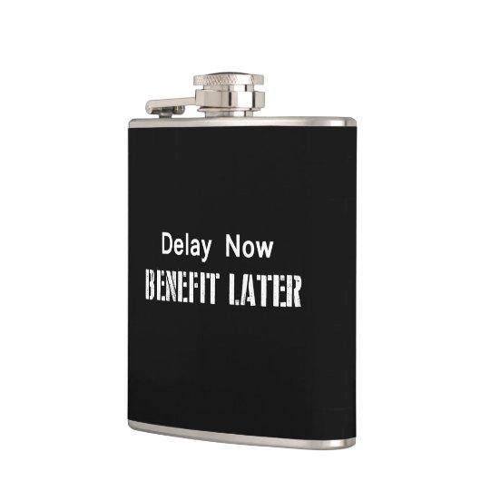 Vertraging nu, voordeel later heupfles (Links)