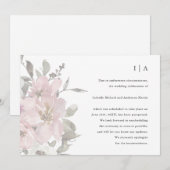 Vertraging van de delicate bloemenhuwelijk aankondiging (Voorkant / Achterkant)