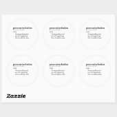VERTRAGINGSTOERISME RONDE STICKER (Vel)