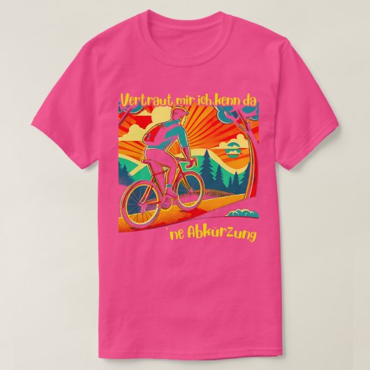 Vertraut mir ich kenn da ne Abkrzung Wandern lusti T-shirt (Design voorkant)