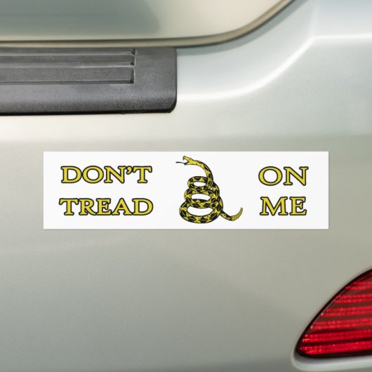 VERTREAD ME NIET OP Bumpersticker (Op auto)