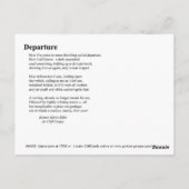 VERTREK BRIEFKAART (Achterkant)