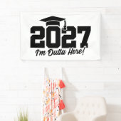 Vertrek Citaat bij Afstuderen Eindexamenklas 2027 Spandoek (Insitu)