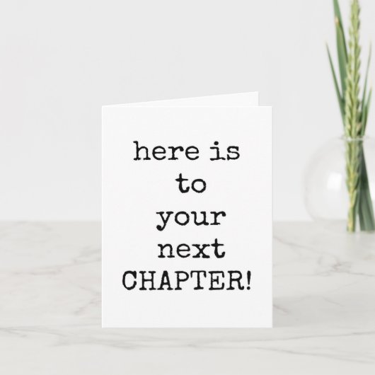 Vertrek collega, volgend hoofdstuk, tot ziens, vee kaart (Voorkant)