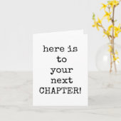 Vertrek collega, volgend hoofdstuk, tot ziens, vee kaart (Gele Bloem)