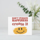 Vertrek geen geluk, Creëer het Briefkaart (Staand voorkant)