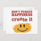 Vertrek geen geluk, Creëer het Briefkaart (Voorkant / Achterkant)