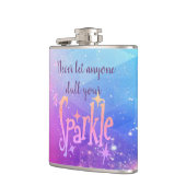 Vertrek je kleine kosmische sterren niet. heupfles (Links)