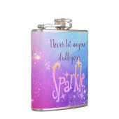 Vertrek je kleine kosmische sterren niet. heupfles (Rechts)