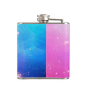 Vertrek je kleine kosmische sterren niet. heupfles (Achterkant)