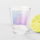 Vertrek je kleine kosmische sterren niet. shot glas (Achterkant)