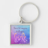 Vertrek je kleine kosmische sterren niet. sleutelhanger (Voorkant)