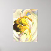 Vertrek naar een andere wereld Abstracte kunst Canvas Afdruk (Voorkant)