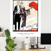 Vertrek naar het casino by George Barbier Poster (Thuiskantoor)