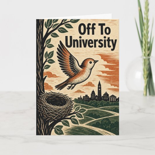 Vertrek naar Universiteit Kaart (Voorkant)