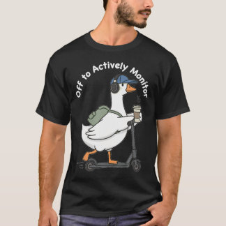 Vertrek om actief testcontrole uit te voeren Funny T-shirt