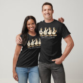 Vertrek om de Grappige Gans Actief te Monitoren T-shirt (Unisex)
