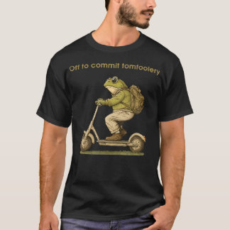 Vertrek om dwaasheden uit te halen Grappige kikker T-shirt