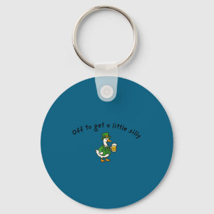 Vertrek om een beetje dwaas te zijn op St. Patrick Sleutelhanger