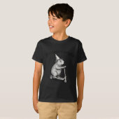Vertrek om een rel te schoppen Grappige hamstersco T-shirt (Voorkant volledig)