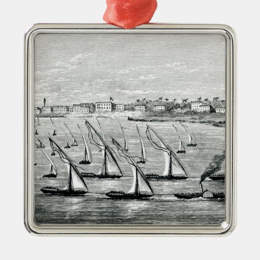 vertrek uit Khartoum Metalen Ornament (Voorkant)
