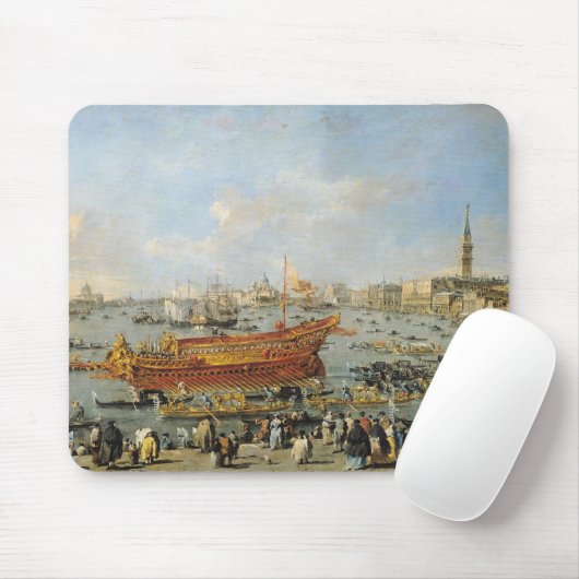 Vertrek van de "Bucentaur" voor de Lido Muismat (Met muis)