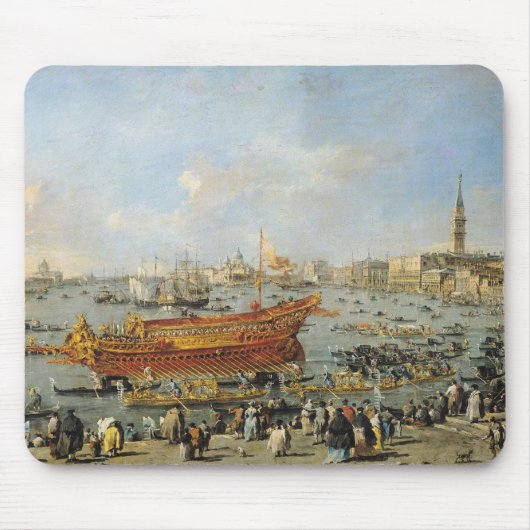 Vertrek van de "Bucentaur" voor de Lido Muismat (Voorkant)