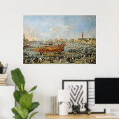 Vertrek van de "Bucentaur" voor de Lido Poster (Thuiskantoor)