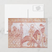 Vertrek van de kruisvaarders briefkaart (Voorkant / Achterkant)