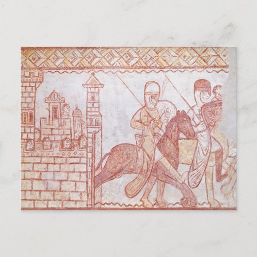 Vertrek van de kruisvaarders briefkaart (Voorkant)