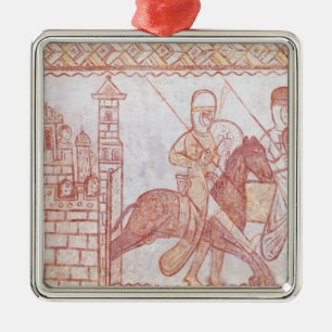 Vertrek van de kruisvaarders metalen ornament